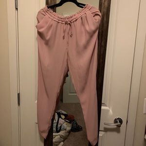 Zara Mid Size Ankle Tapered Blush Pink Pants